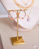 Kendra Scott - Deliah Gold Open Frame Hoops in Pink Mix - Findlay Rowe Designs