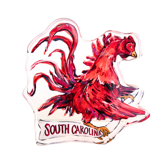 Lauren Dunn - Gameday - S Carolina Gamecock Acrylic Art - Findlay Rowe Designs