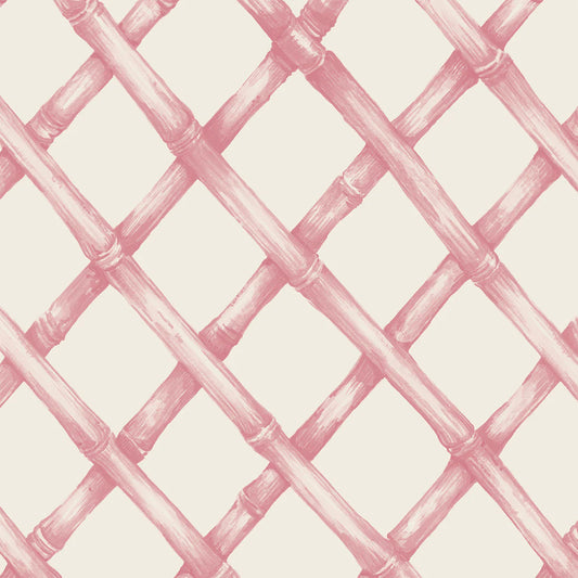 Hester and Cook - Cocktail Napkin - Pink Lattice