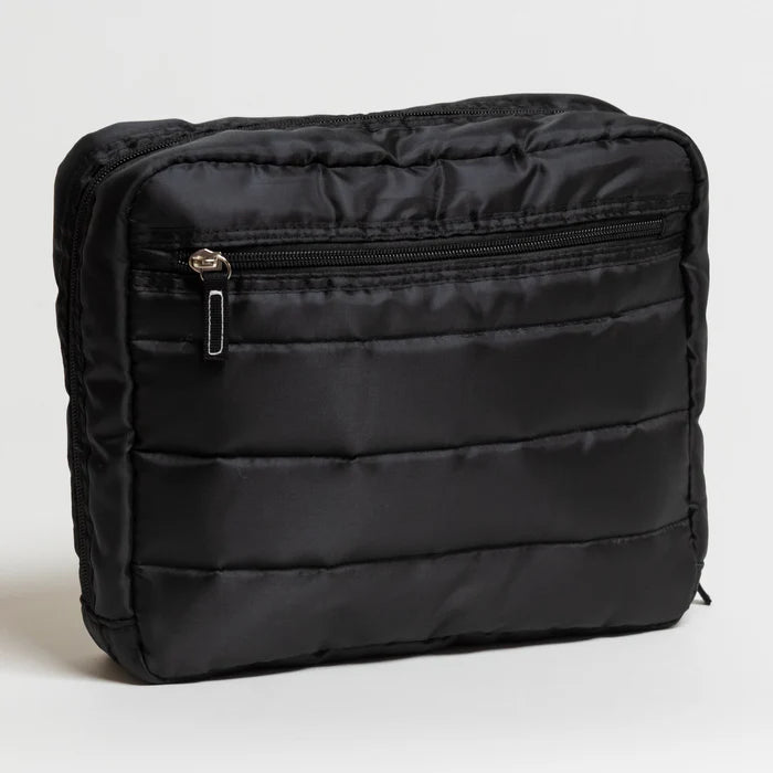 SCOUT - All-Inclusive Toiletry Bag - Black Puffer - Findlay Rowe Designs