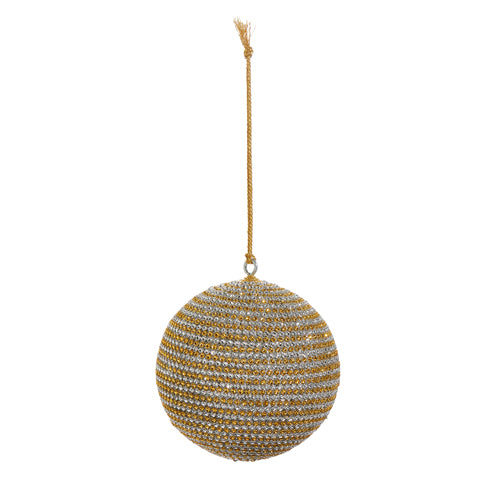 Ornament - Gold and Rhinestone Ball - Findlay Rowe Designs