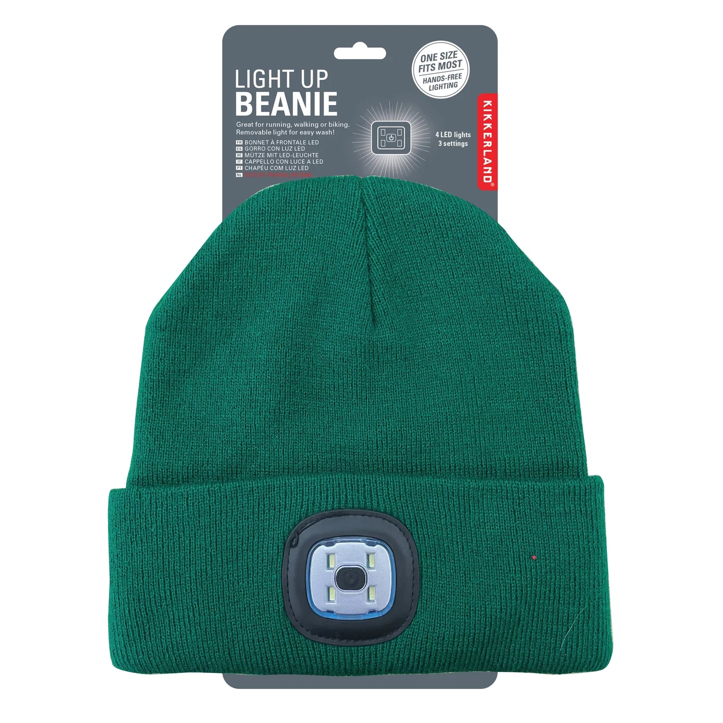 Light Up Beanie Hat - Green - Findlay Rowe Designs