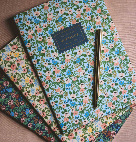 Rifle Paper Co - Notebooks Stitched - Set of 3 Rosa