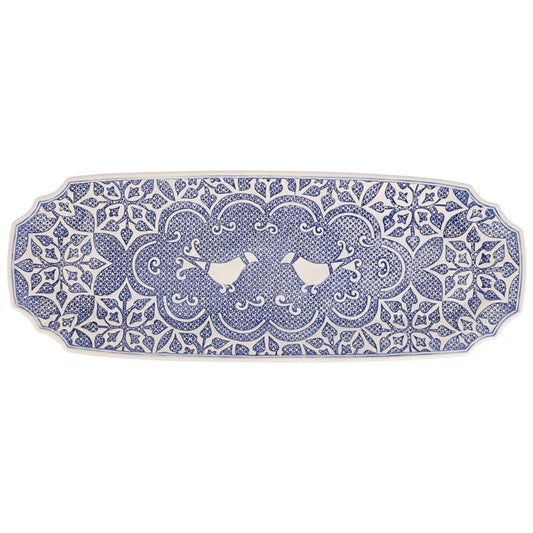 Vietri - Uccello Blu Long Oval Platter - Findlay Rowe Designs