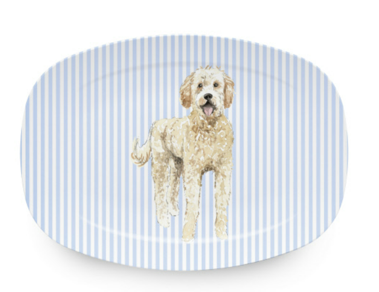 Mariposa - Platter - Best Friends Goldendoodle - Findlay Rowe Designs