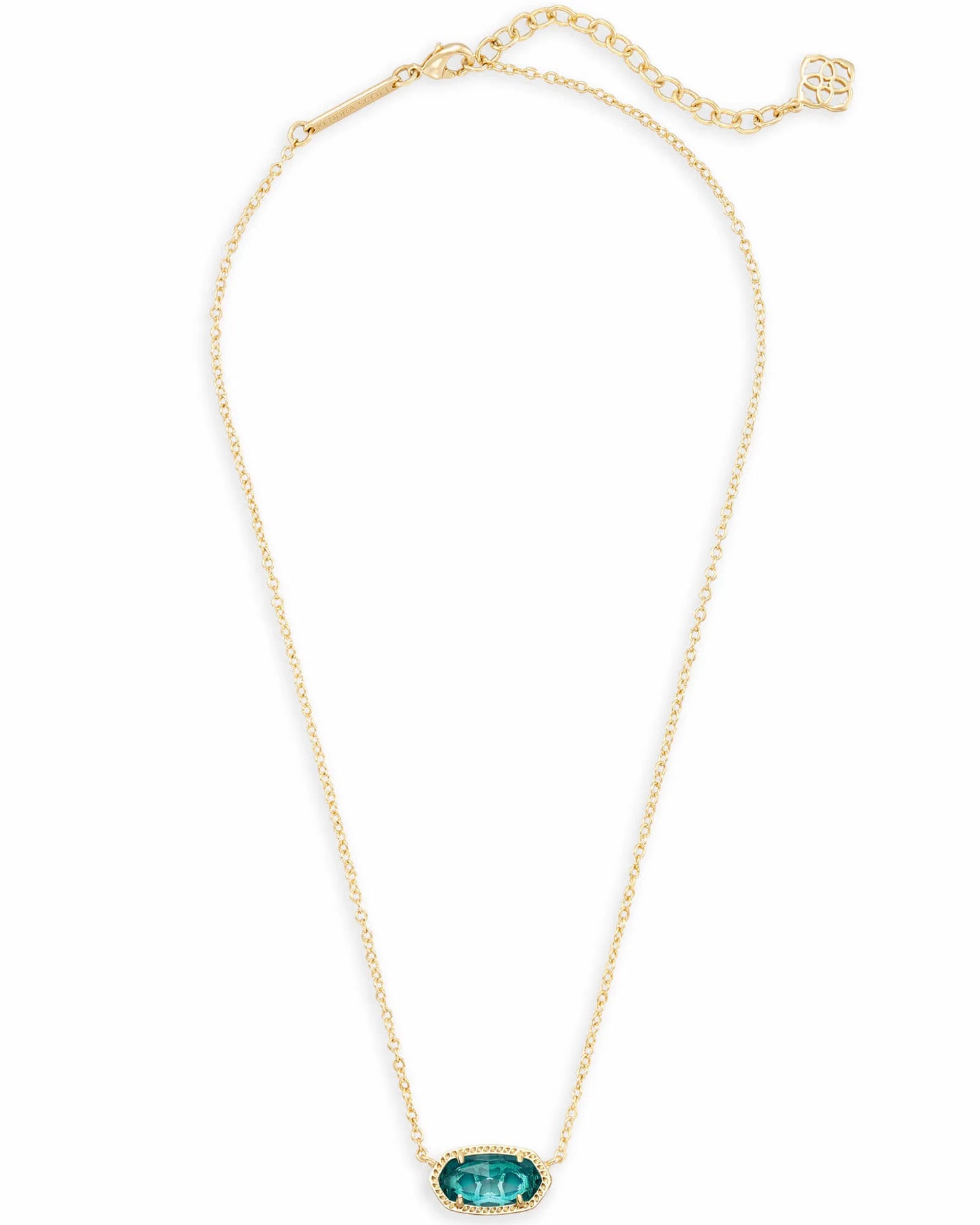 Kendra Scott - Elisa Gold Pendant Necklace in London Blue Glass - Findlay Rowe Designs