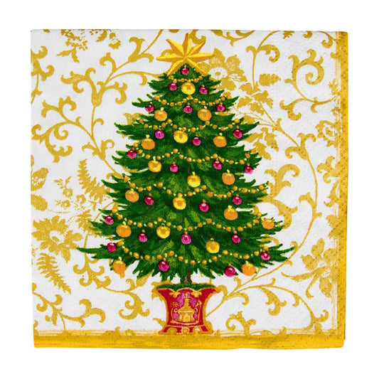 Caspari - Cocktail Napkins -Gilded Tree - Findlay Rowe Designs