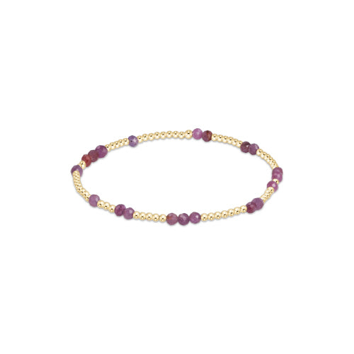 Enewton - Hope Unwritten Gemstone 2mm Bead Bracelet - Ruby - Findlay Rowe Designs