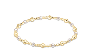 Enewton - Classic Gold Sincerity Pattern 4mm Bead Bracelet