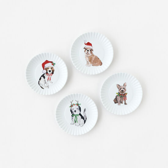 Coaster - Santa Paws "Paper Plate" - Boxed Set 4 - Findlay Rowe Designs