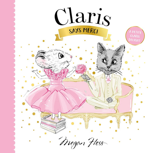 Claris says Merci - Board Book - Findlay Rowe Designs