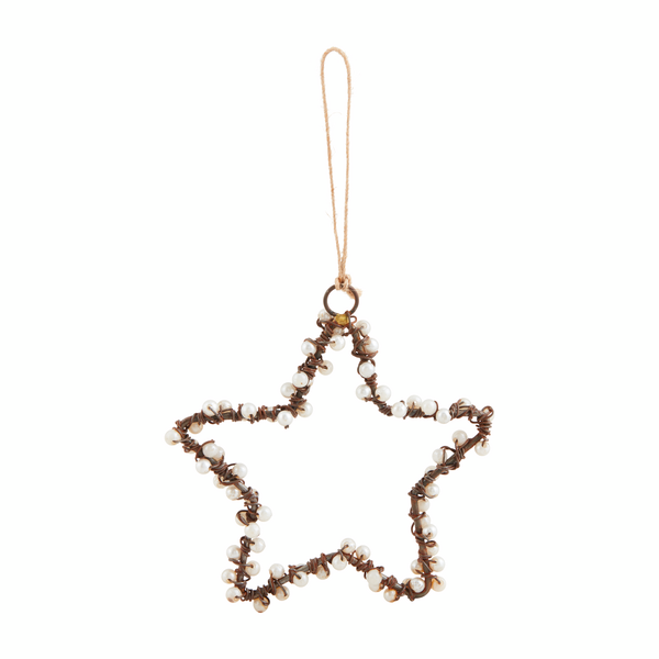 Mud Pie - Ornament - Pearl & Wire Star Heart Cross Angel