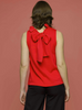 Top - Ruffled Sleeveless - Red - Findlay Rowe Designs