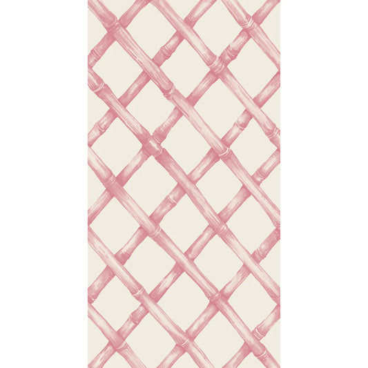 Hester and Cook - Guest Towel Napkin - Pink Lattice