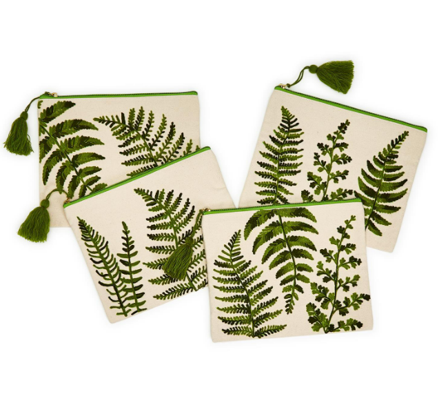 Pouch - Cotton Canvas - Fanciful Fern