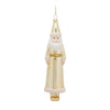 Ornament - Gold and White Glass Santa 8.75in H - Findlay Rowe Designs