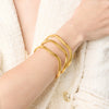 Julie Vos - Bangle - Wave - Gold - Medium