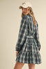 Dress - Green Plaid Mini - Findlay Rowe Designs