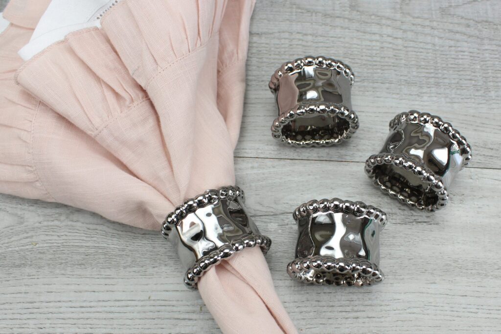 Pampa Bay- Verona Silver Napkin Rings - Findlay Rowe Designs