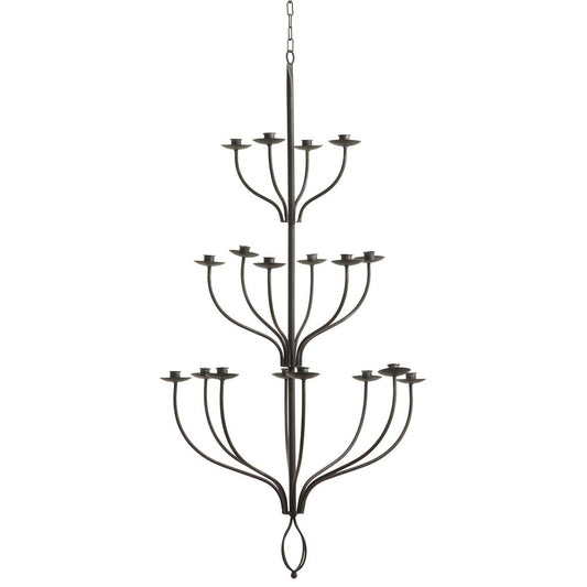 Candle Chandelier - Charcoal