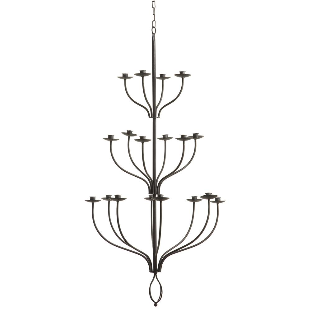 Candle Chandelier - Charcoal