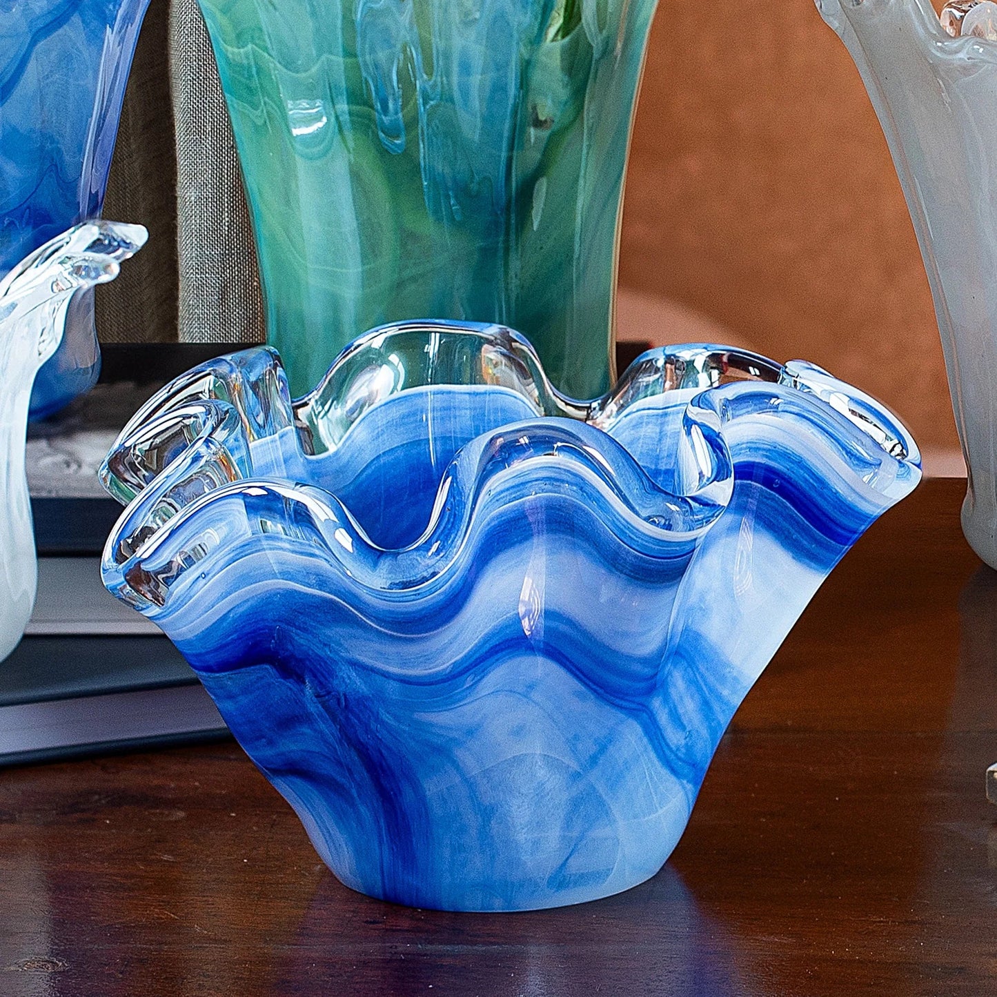 Vietri - Petite Ruffled Bowl - Cobalt - Findlay Rowe Designs