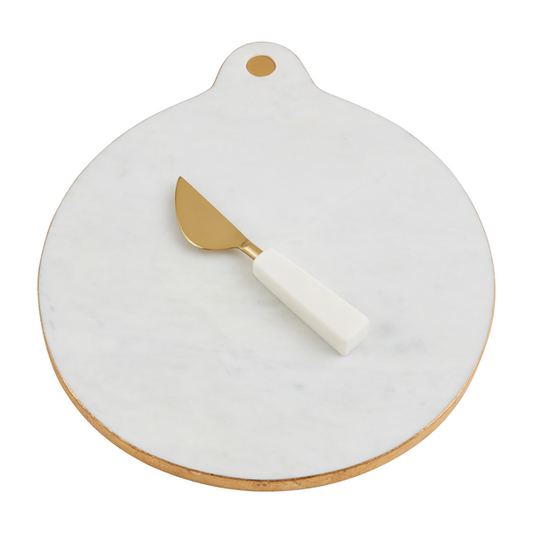 Mud Pie - Marble & Gold Board Set - Round - Findlay Rowe Designs