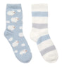 Women's Socks - Crew - Alexa Rose 2PK - Findlay Rowe Designs