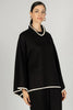 Top - Cowl Neck Poncho Modal - Black - Findlay Rowe Designs