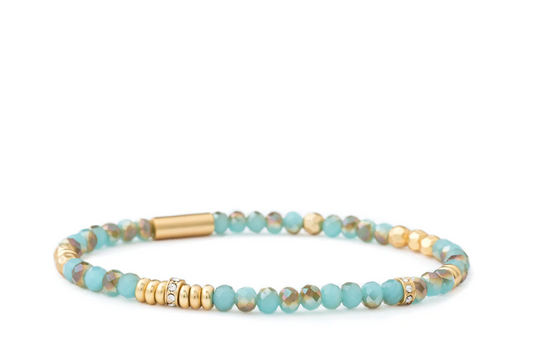 Spartina - Bracelet - 4mm Stretch Bracelet - Seafoam - Findlay Rowe Designs