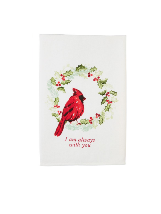 Mud Pie - Cardinal Loved One Hand Towel - Findlay Rowe Designs