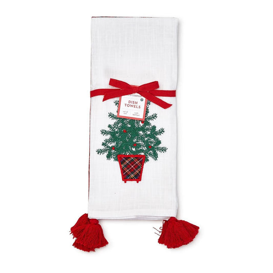 Christmas - Snowflake Boa Cotton Holiday Kitchen Towel