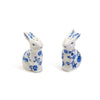 Salt & Pepper Set - Blue & White Bunny - Findlay Rowe Designs