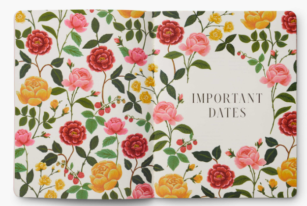 Rifle Paper Co - 2025 12-Month Appointment Notebook - Roses - Findlay Rowe Designs