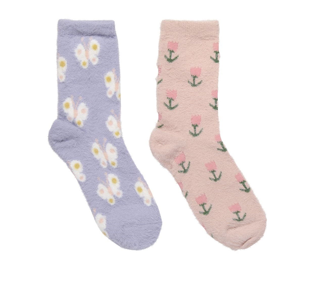 Women's Socks - Crew - Alexa Rose 2PK - Findlay Rowe Designs