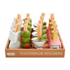 Mud Pie - Toothpick Caddy Sets - Wine and Cheese