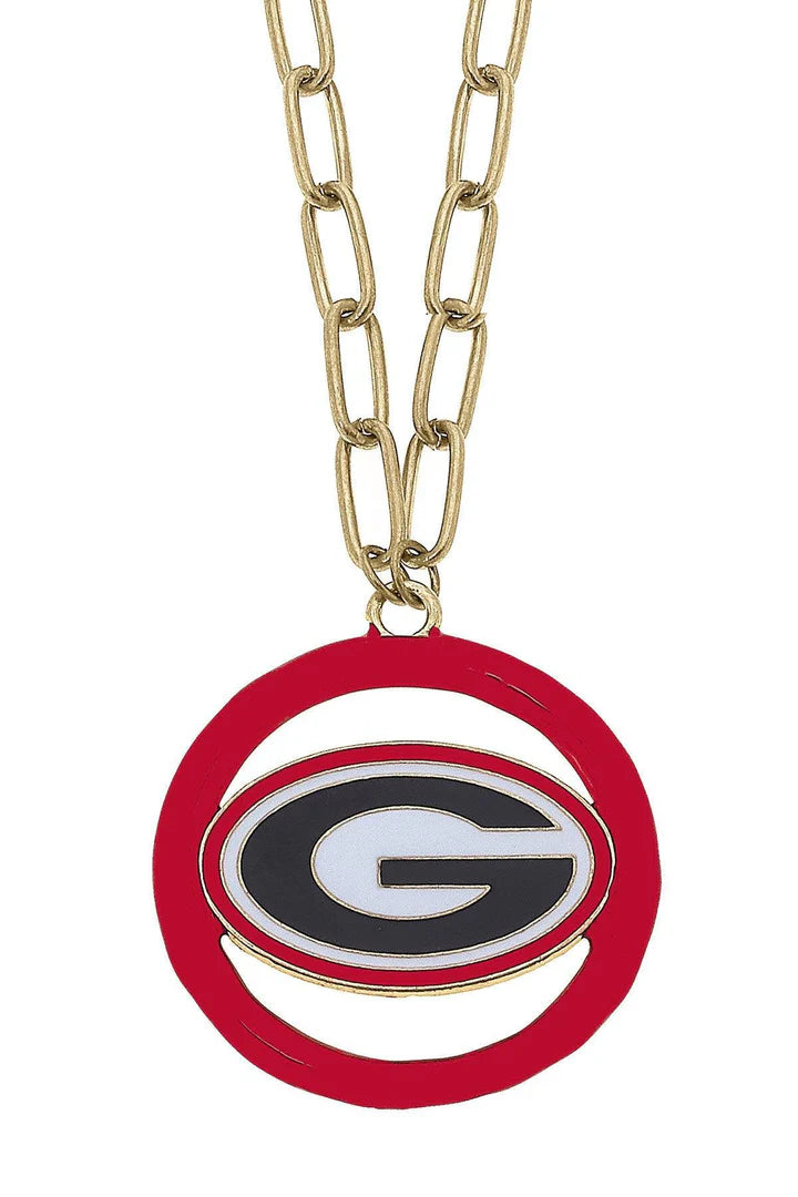 Canvas - Necklace - 32 inch Georgia Bulldogs Logo