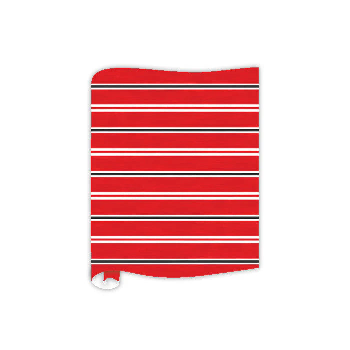 Rosanne Beck - Red & Black Stripe Table Runner