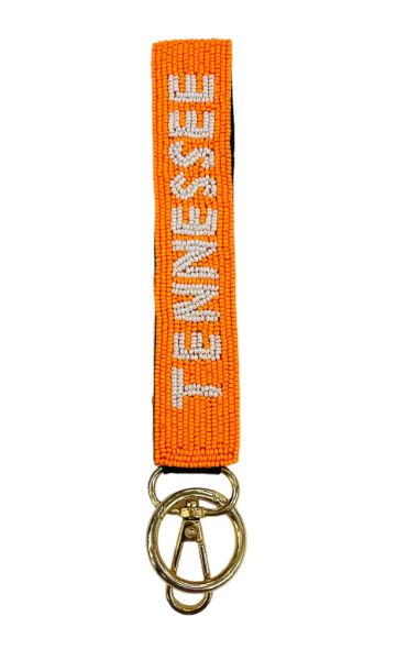 Tennessee Beaded Wristlet Key Chain - Findlay Rowe Designs