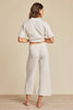 Barefoot Dreams - Pant - CozyChic Ultra Lite - Side Stripe Crop - Sand Dune