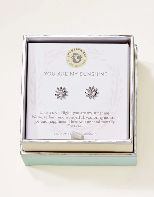 Spartina 449 - Earring - Stud Earrings - Sunshine Sun - Silver