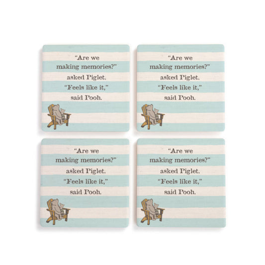 Winnie-the-Pooh Making Memories Coasters - Set of 4 - Findlay Rowe Designs