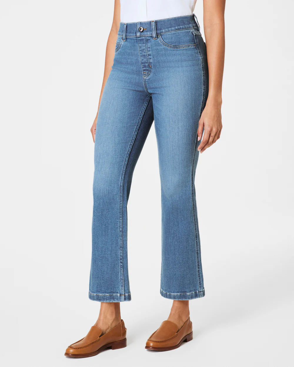 Spanx - Kick Flare Jeans - Stonewashed Blue