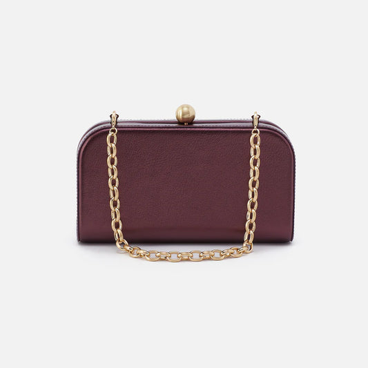 Hobo - Lauren Minaudiere - Metallic Leather - Frosted Plum