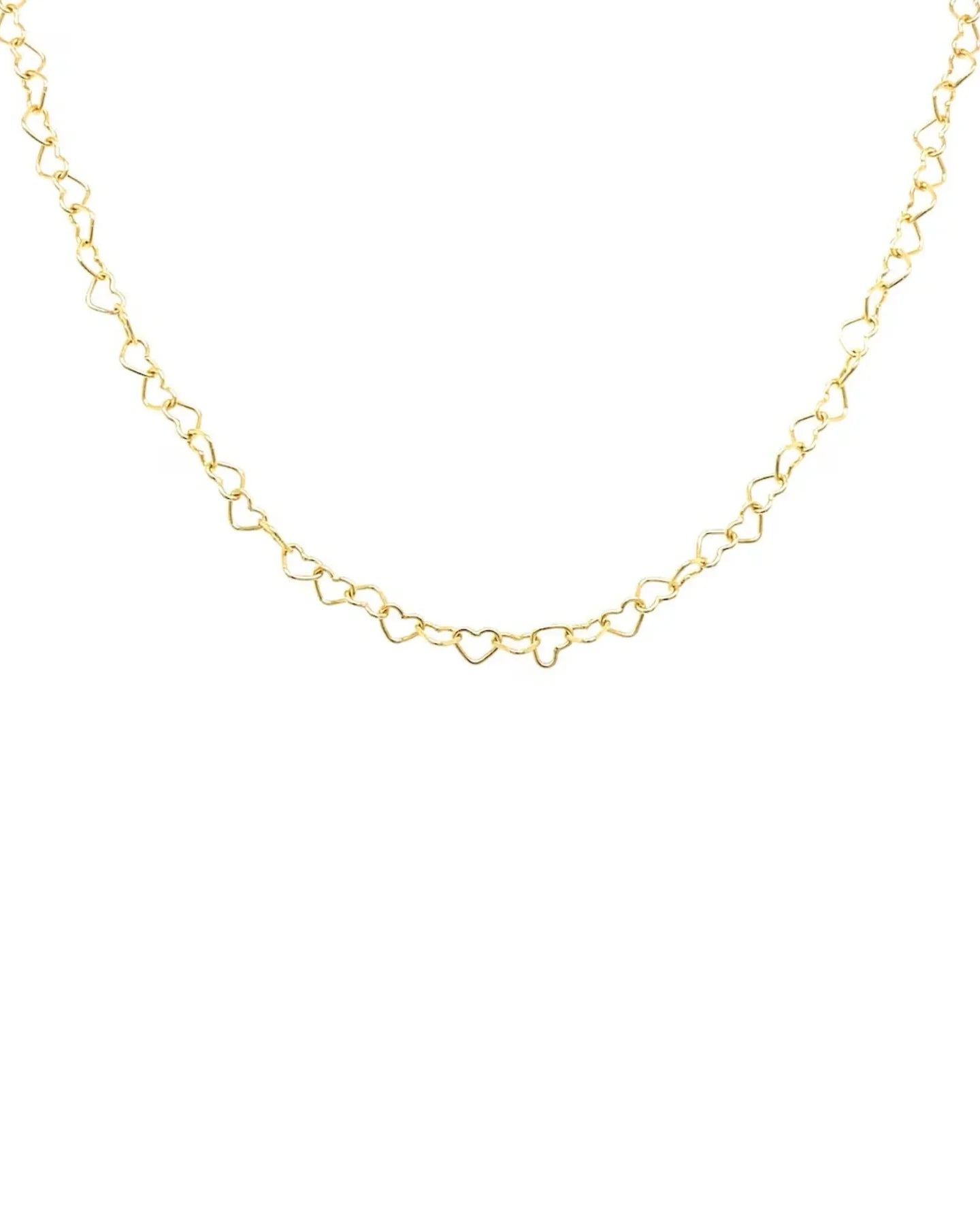 Natalie Wood - Adorned Heart Layering Necklace in Gold - Findlay Rowe Designs