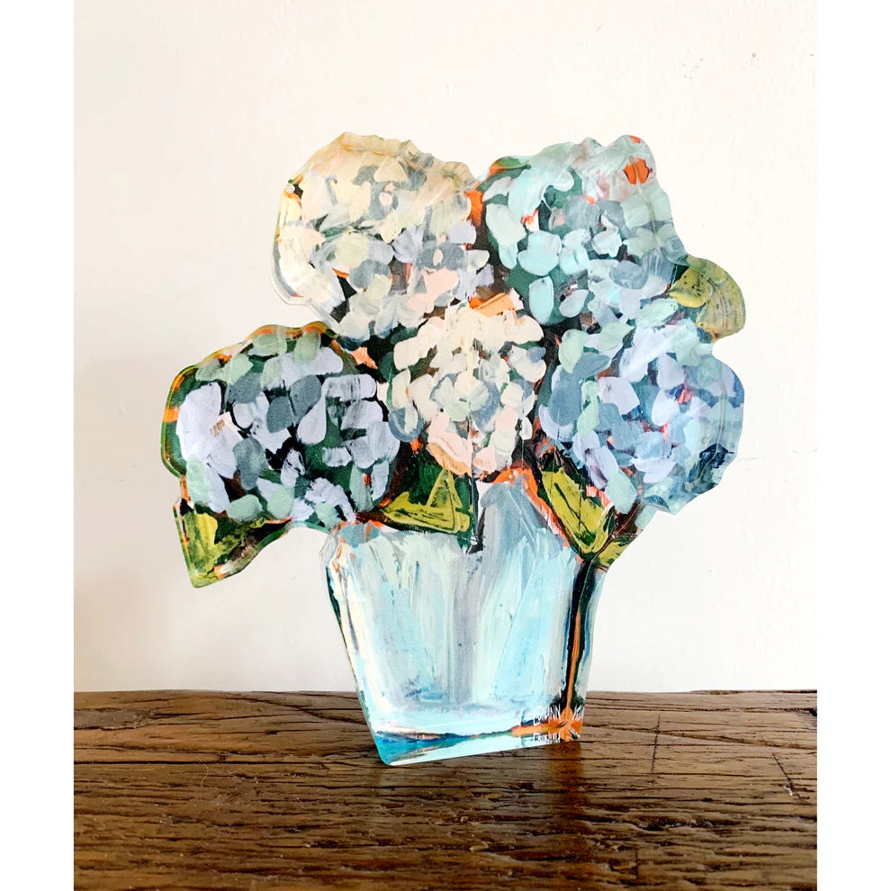 Lauren Dunn - Acrylic Art - Hydrangea - Blue - Findlay Rowe Designs