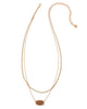 Kendra Scott - Elisa Herringbone Rose Gold Multi Strand Necklace - Rose - Findlay Rowe Designs