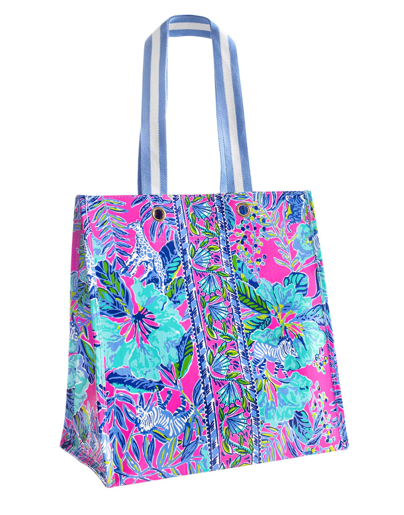 Lilly Pulitzer- MARKET TOTE- LIL EARNED STRIPES - Findlay Rowe Designs