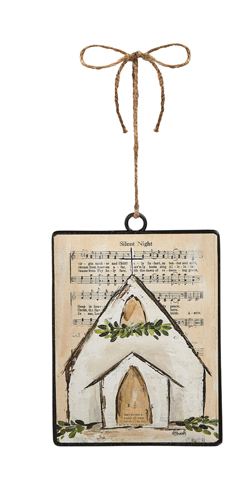 Ornament - Sheet Music Church - Findlay Rowe Designs