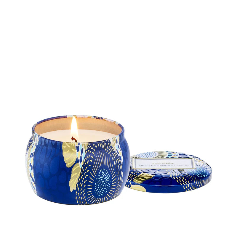 Voluspa - Mini Tin Candle - Mediterranean Lemon